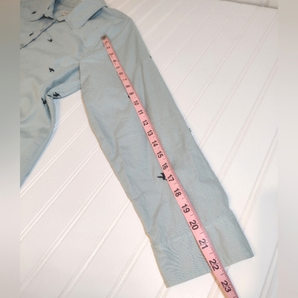 Christopher & Banks women's long sleeve navy hummingbird blouse size (XL) - Picture 11 of 12